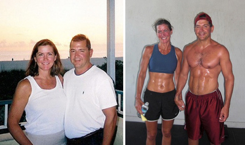 Inspiring photographs couples before and after the weight loss Inspiring photographs couples before and after the weight loss