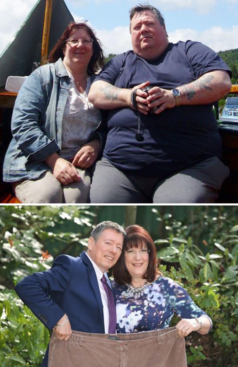 Inspiring photographs couples before and after the weight loss Inspiring photographs couples before and after the weight loss