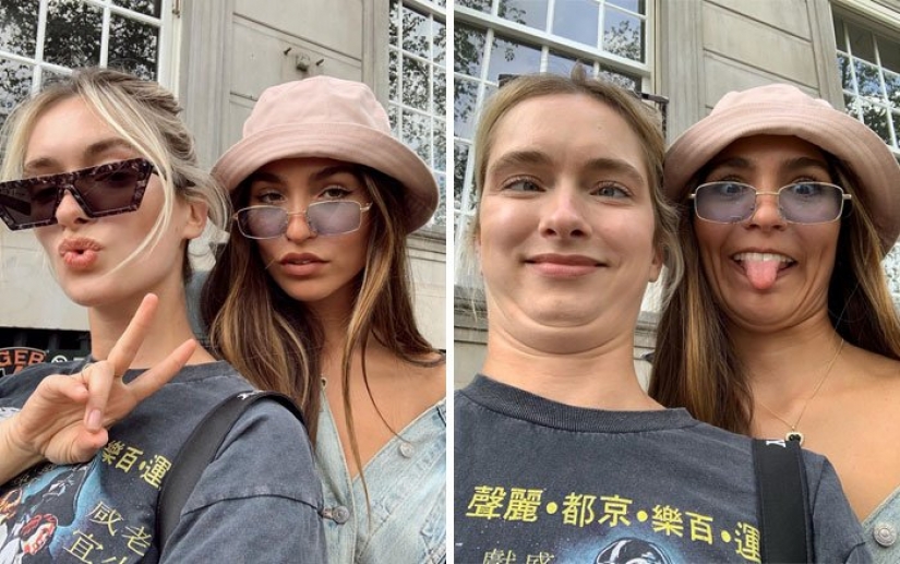 Instagram vs. The model revealed the secret, showing the ideal and the real photo