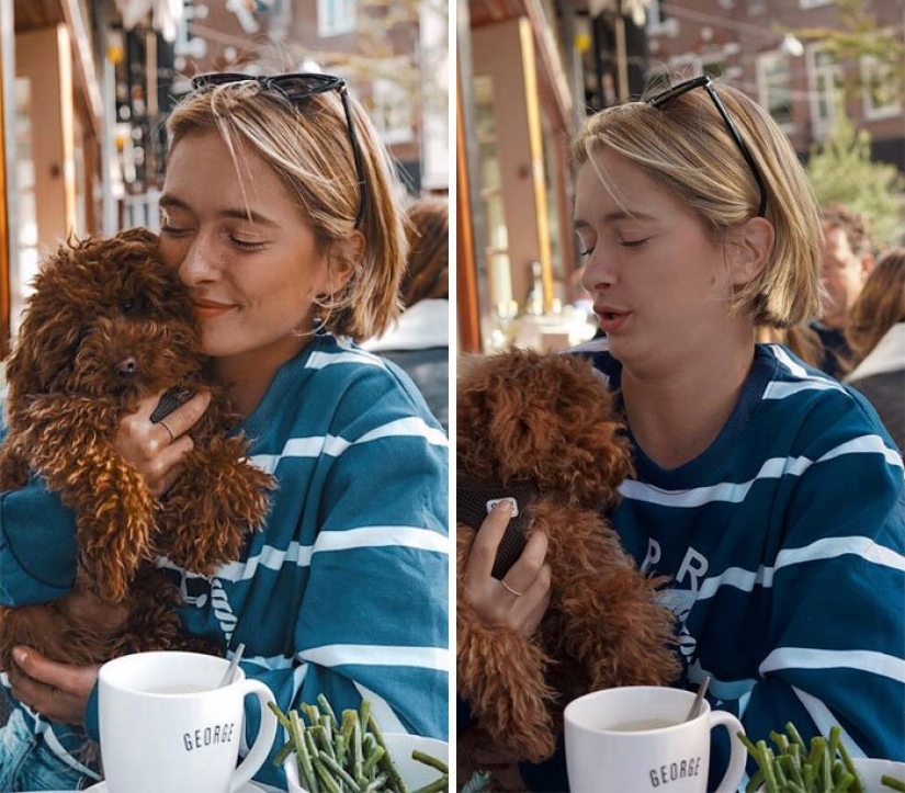 Instagram vs. The model revealed the secret, showing the ideal and the real photo