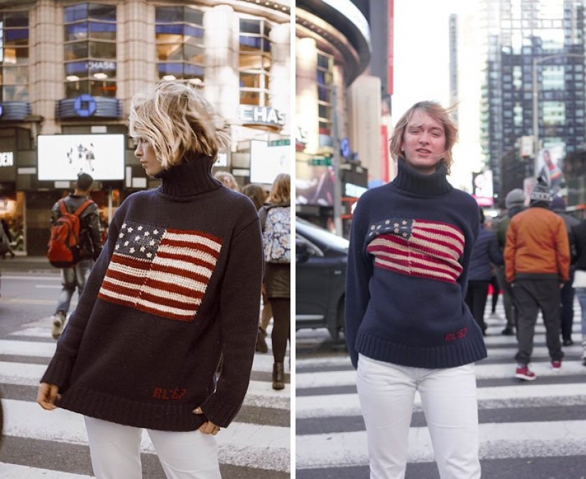 Instagram vs. The model revealed the secret, showing the ideal and the real photo