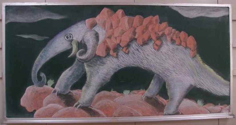 Japanese students create incredible beauty of the drawings on the school boards Japanese students create incredible beauty of the drawings on the school boards