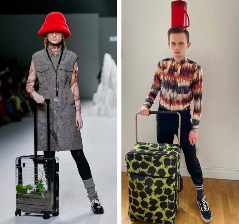 La cuarentena de estilo: la moda de las imágenes a partir de materiales de desecho