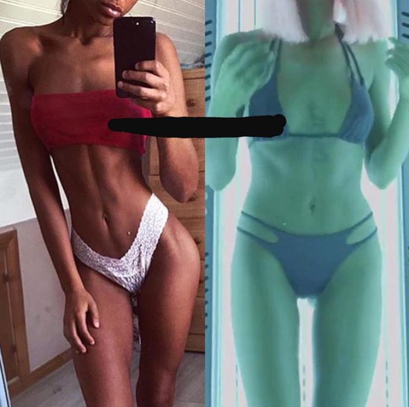 La dura verdad: 20 fotos de chicas en Internet y en la vida real La dura verdad: 20 fotos de chicas en Internet y en la vida real