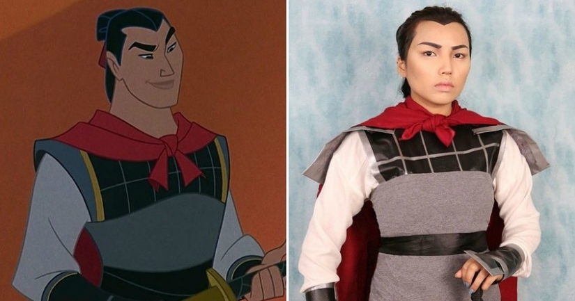 La muchacha intentó en las imágenes, de 15 de princesas de disney