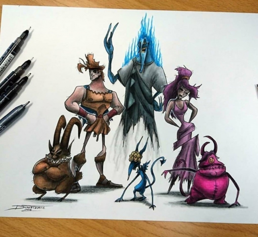 La piel de gallina: artista convierte los caracteres de la historieta en monstruos