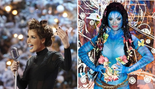 La sangre de sus ojos: la mayoría de los treshovy maquillaje de las estrellas de "luces de color Azul"