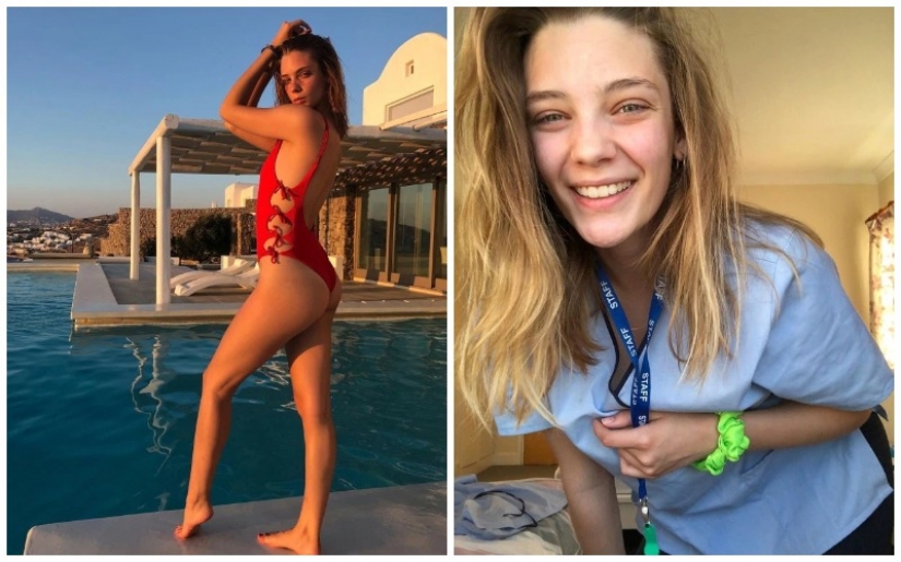 La verdadera belleza es una especie de corazón: el modelo de la izquierda el podio y tomó un trabajo como enfermera en un hogar de ancianos