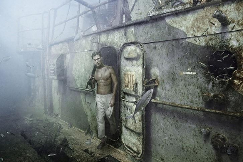 Life on the sunken ship underwater photographer and diver Andreas Franke Life on the sunken ship underwater photographer and diver Andreas Franke