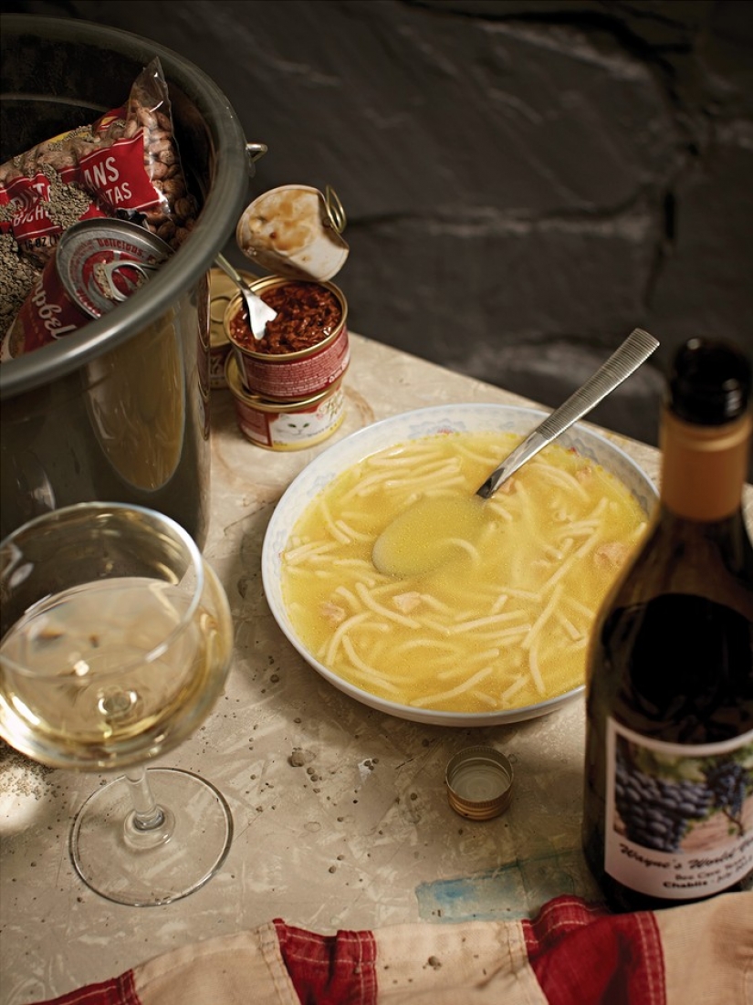 Lo que se va a comer los sobrevivientes del Armagedón Estadounidenses