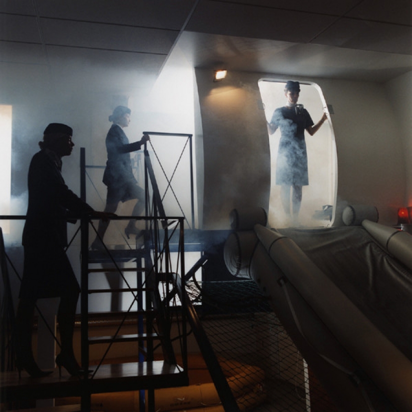 Look like the daily work of flight attendants Look like the daily work of flight attendants