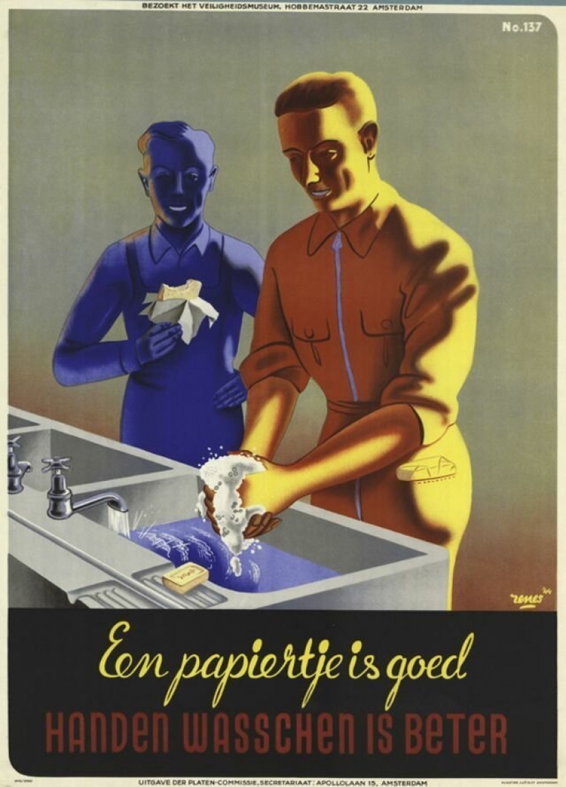 Looked like hygienic propaganda posters in different countries Looked like hygienic propaganda posters in different countries