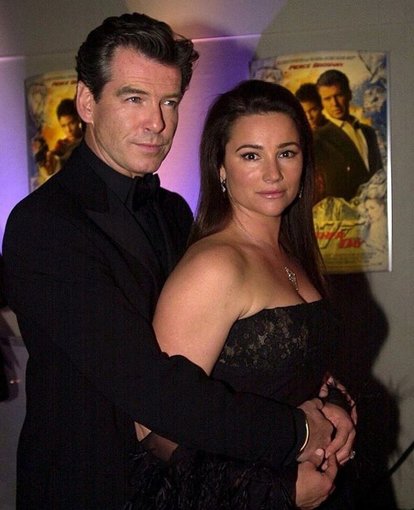 Looked like in his youth the wife of Pierce Brosnan