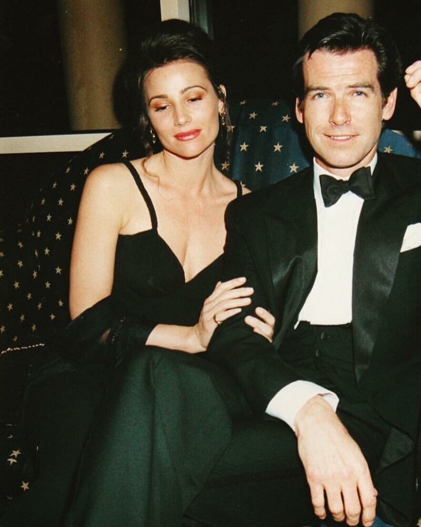 Looked like in his youth the wife of Pierce Brosnan