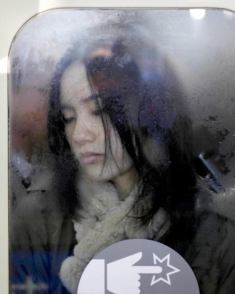 Looks like the usual crush in the Tokyo subway Looks like the usual crush in the Tokyo subway