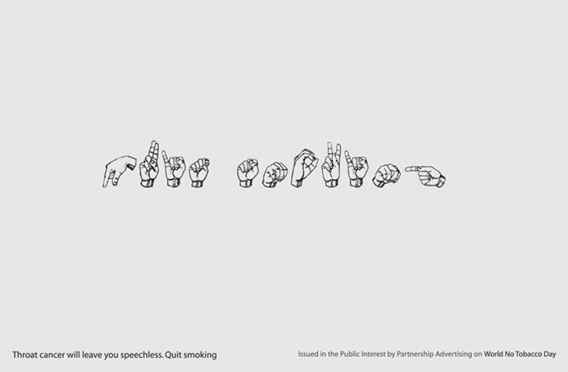 Los ejemplos más convincentes de anti-tabaco, la publicidad que jamás hayas visto