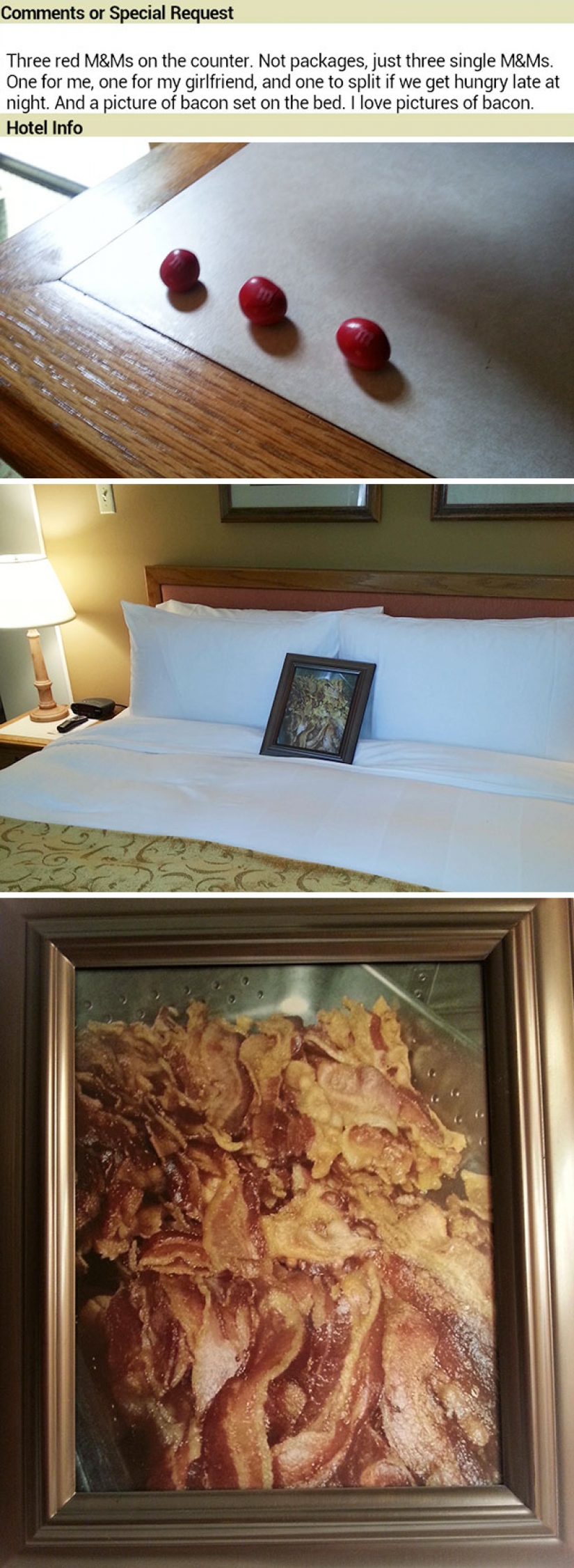 Los turistas trolls fueron enviados a los hoteles de las extrañas peticiones... y lo hicieron!