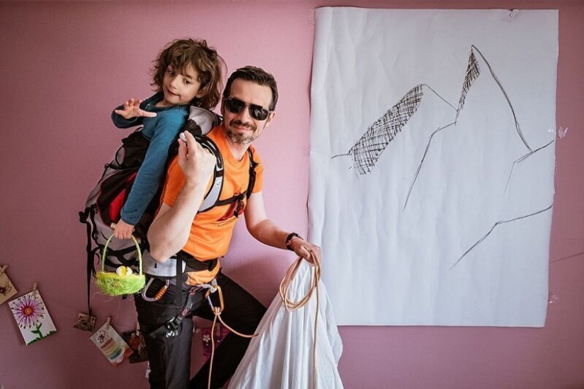 Lover of travel figured out how to get to the mountains without leaving home