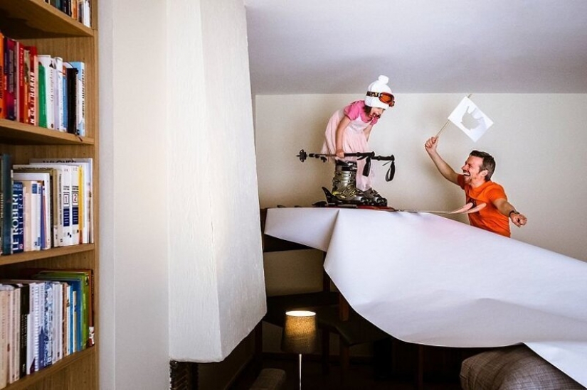 Lover of travel figured out how to get to the mountains without leaving home