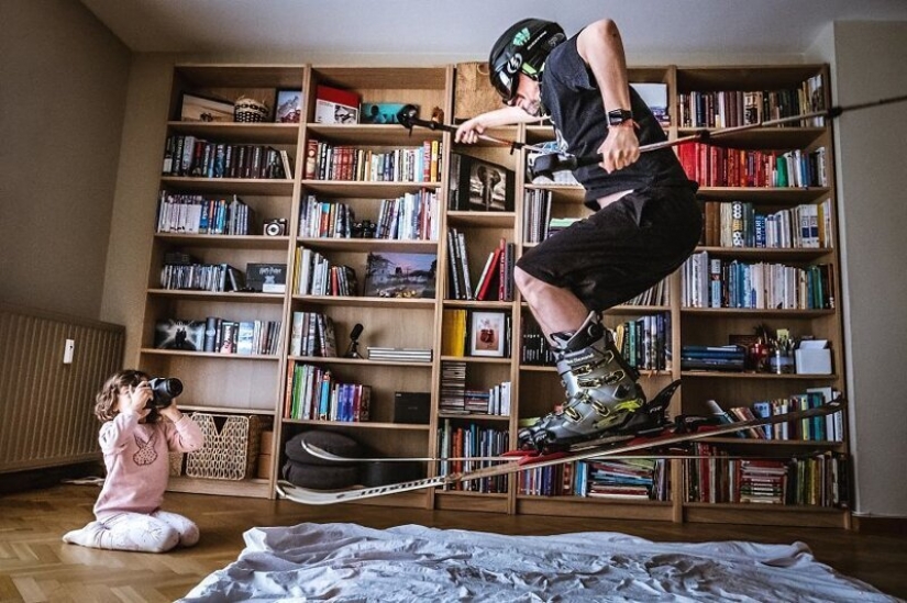 Lover of travel figured out how to get to the mountains without leaving home