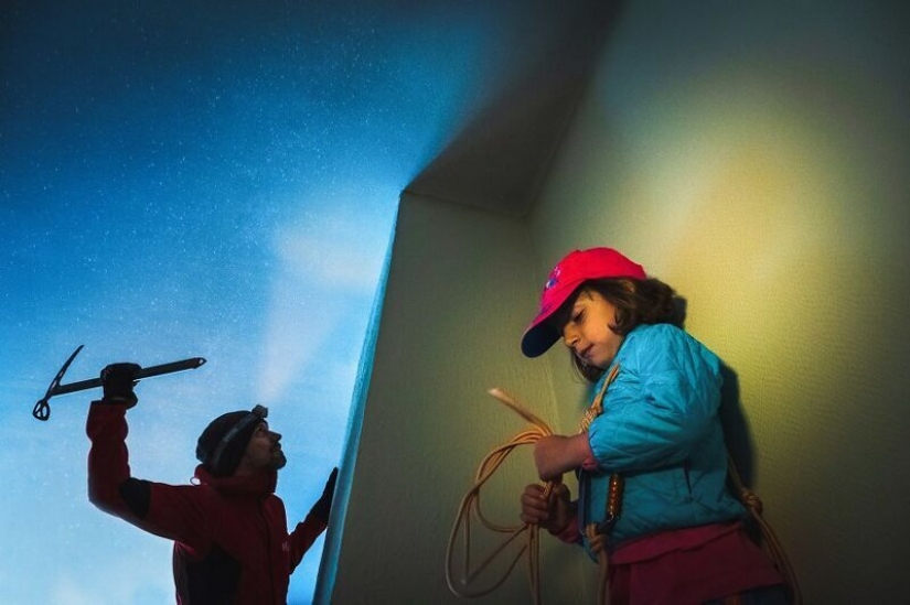 Lover of travel figured out how to get to the mountains without leaving home