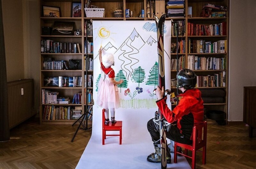 Lover of travel figured out how to get to the mountains without leaving home