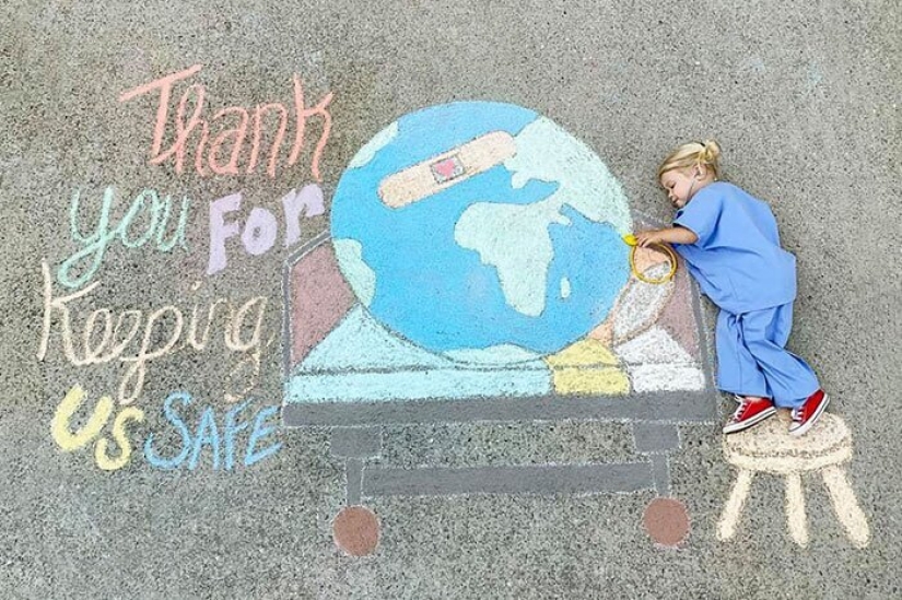 Lápices de colores y la imaginación: imágenes lindas de mundos mágicos que mi mamá creado para hijas en cuarentena Lápices de colores y la imaginación: imágenes lindas de mundos mágicos que mi mamá creado para hijas en cuarentena