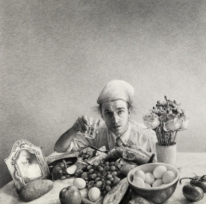 Lápiz obras maestras, como las fotos en blanco y negro