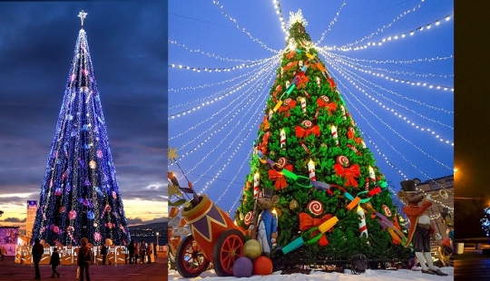 Luces de navidad en Rusia: como decorado para el año Nuevo, la ciudad rusa