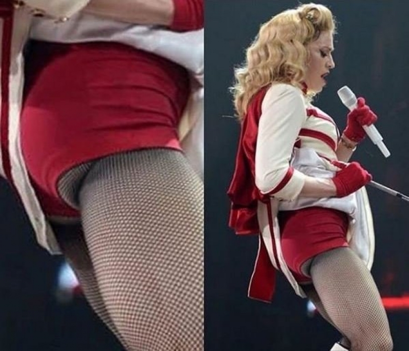 Madonna boasted powerful buttocks with implants Madonna boasted powerful buttocks with implants