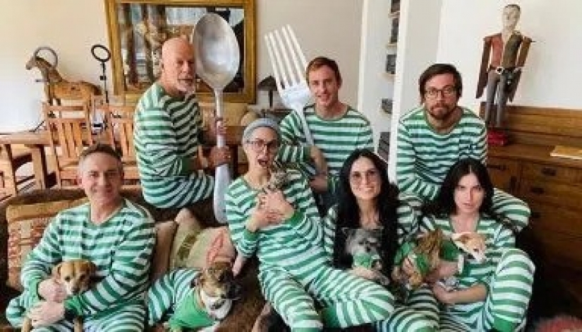 Me dio a luz, voy a cortar! Bruce Willis le afeitaron la hija del cabello