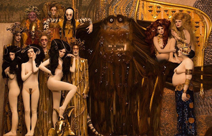 Modelo Real ha recreado famosas pinturas de Gustav Klimt Modelo Real ha recreado famosas pinturas de Gustav Klimt