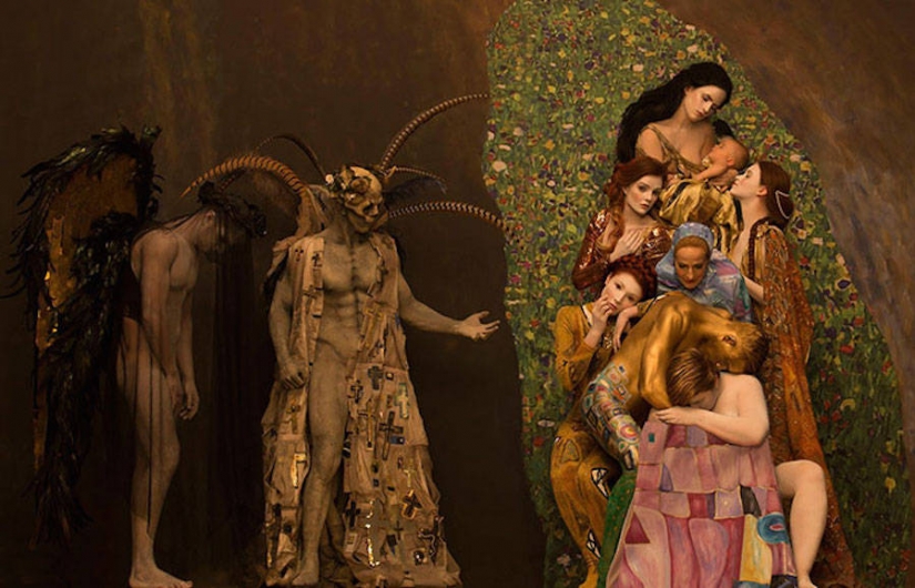 Modelo Real ha recreado famosas pinturas de Gustav Klimt Modelo Real ha recreado famosas pinturas de Gustav Klimt