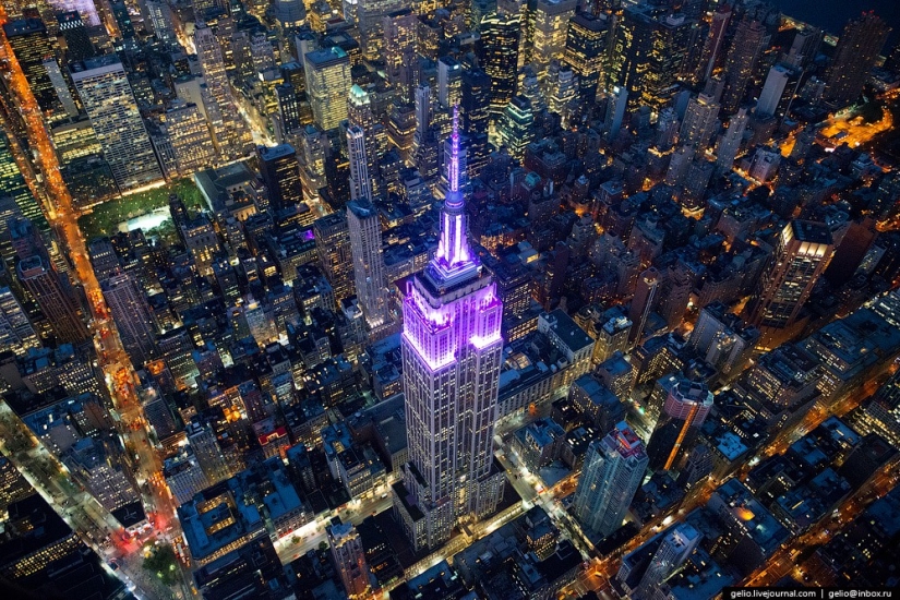 New York from the height of bird flight New York from the height of bird flight