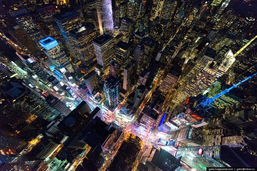 New York from the height of bird flight New York from the height of bird flight