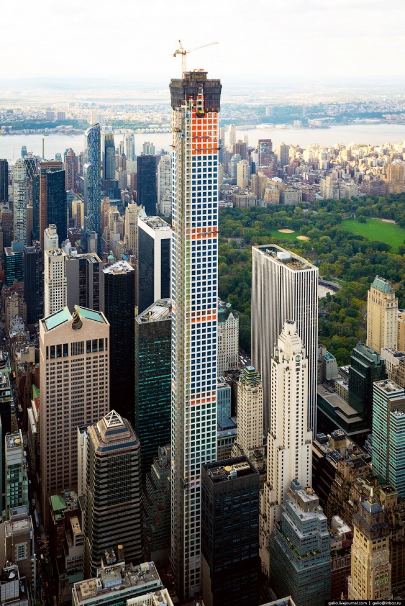 New York from the height of bird flight New York from the height of bird flight