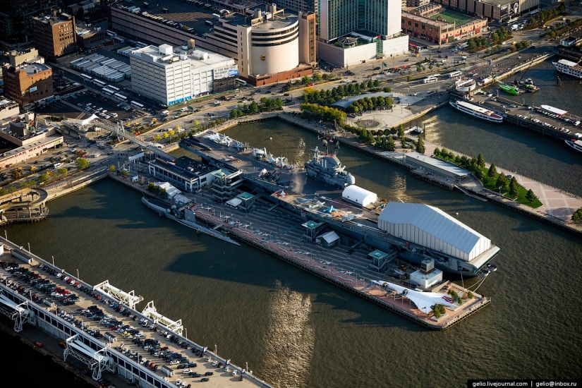 New York from the height of bird flight New York from the height of bird flight
