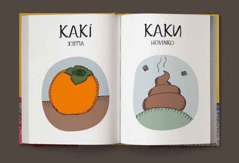 Not "bullshit", and "game room": merry Czech-Russian dictionary in pictures