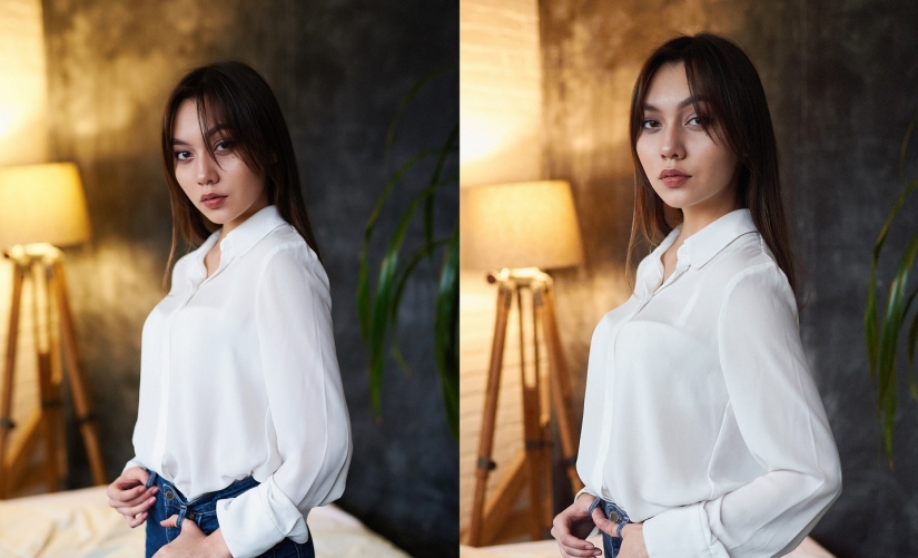 Not in the camera case! Here are pictures of expensive and cheap camera