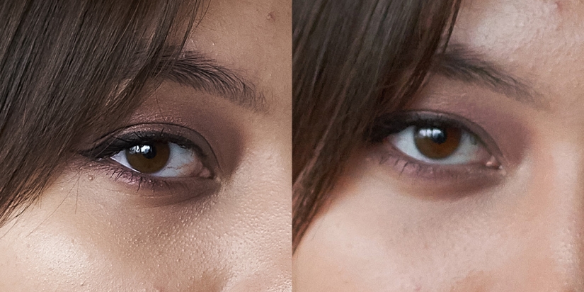 Not in the camera case! Here are pictures of expensive and cheap camera