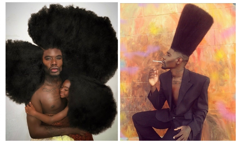 Nube de cabello: benny Harlem — el propietario de las más impresionantes peinados en Instagram