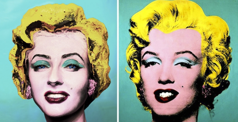 Oil on canvas: one model, incredible makeup and no photoshop