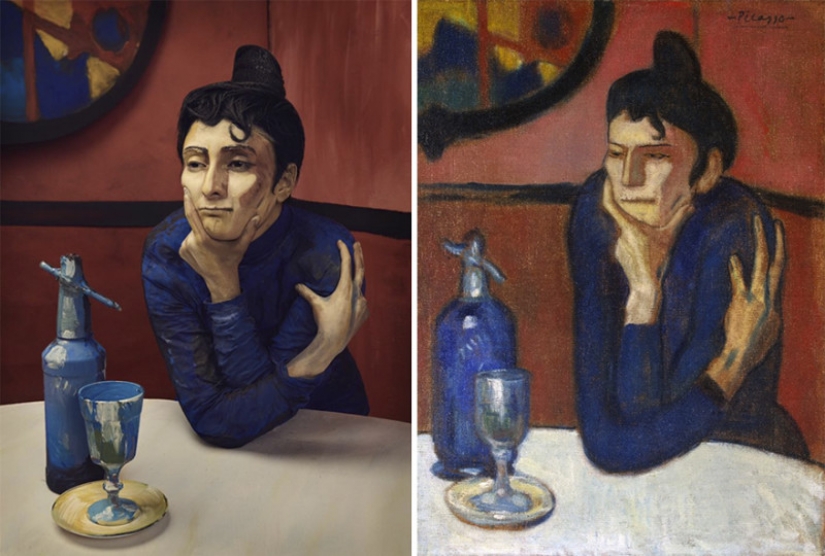 Oil on canvas: one model, incredible makeup and no photoshop