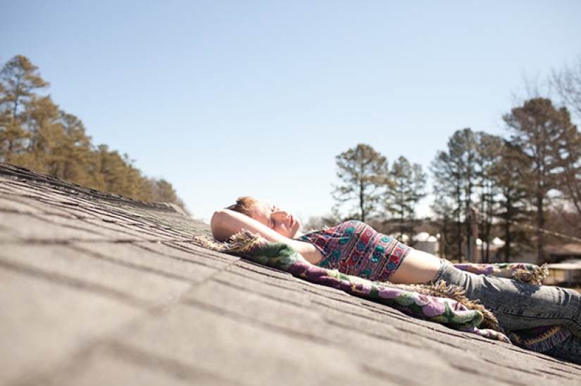 One day in the life of 21-year-old female sexy front