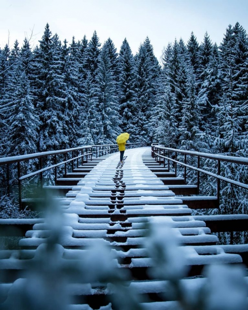Pacífica paisajes de invierno por el fotógrafo alemán