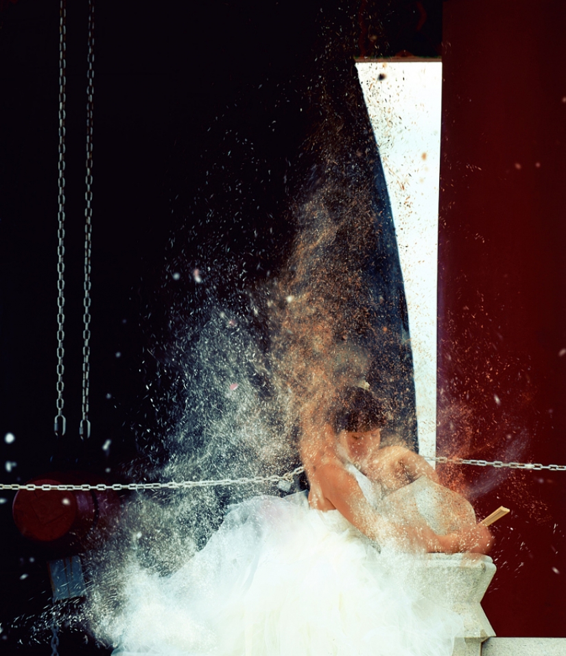 Para disolver en el movimiento de los Bailarines en la lente de la Pistola Deseo