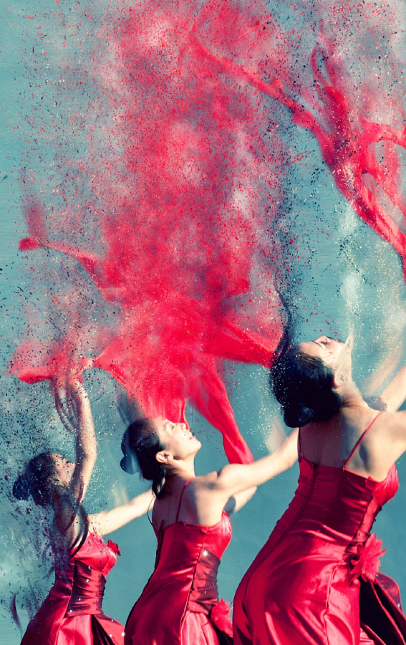 Para disolver en el movimiento de los Bailarines en la lente de la Pistola Deseo