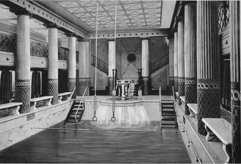 Parecía de primera clase en los barcos de crucero antes de la era de los aviones