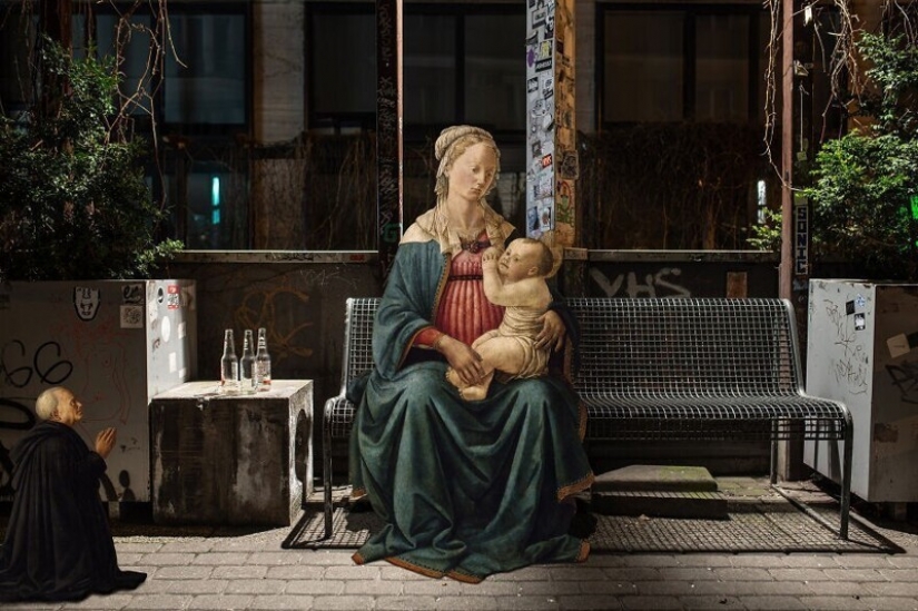 Photographer settled in Budapest characters of classic paintings