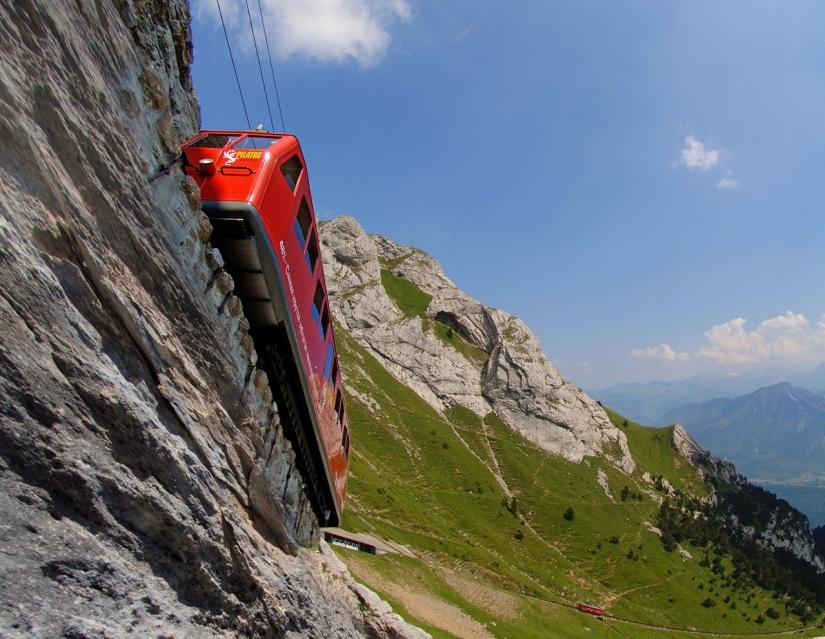 Pilatusbahn — the steepest railway in the world
